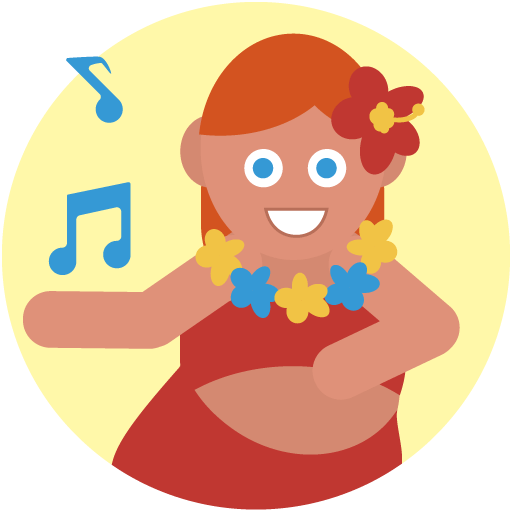 Hula dancing